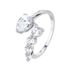 טבעת כסף 925 משובצת זירקון – עיצוב יוקרתי ועדין בעבודת אומן לאלגנטיות - | Kalimira Jewelry | תכשיטי כסף Kalimira | إكسسوارات فضة Kalimira