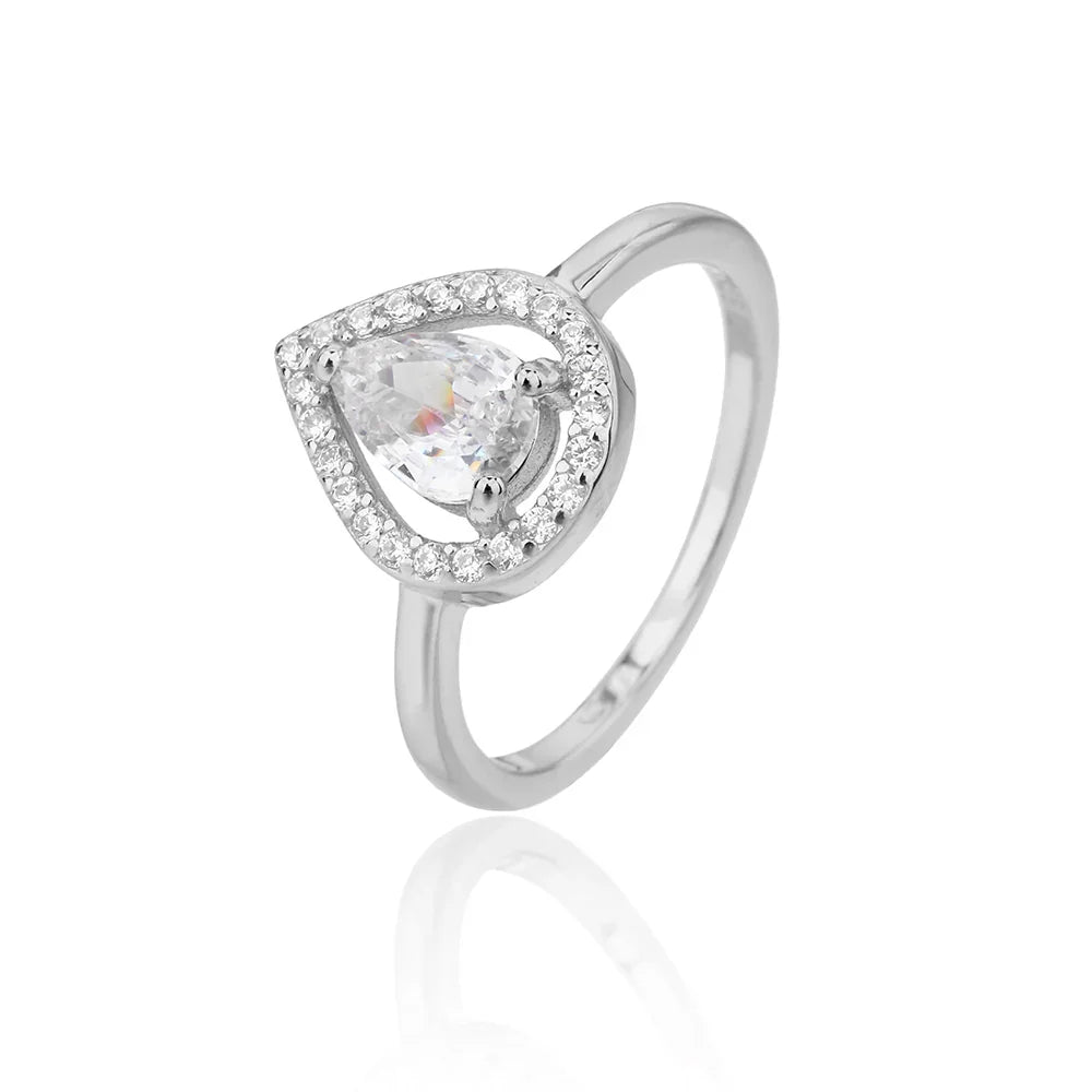 טבעת כסף 925 משובצת זירקון – יוקרה עדינה - | Kalimira Jewelry | תכשיטי כסף Kalimira | إكسسوارات فضة Kalimira