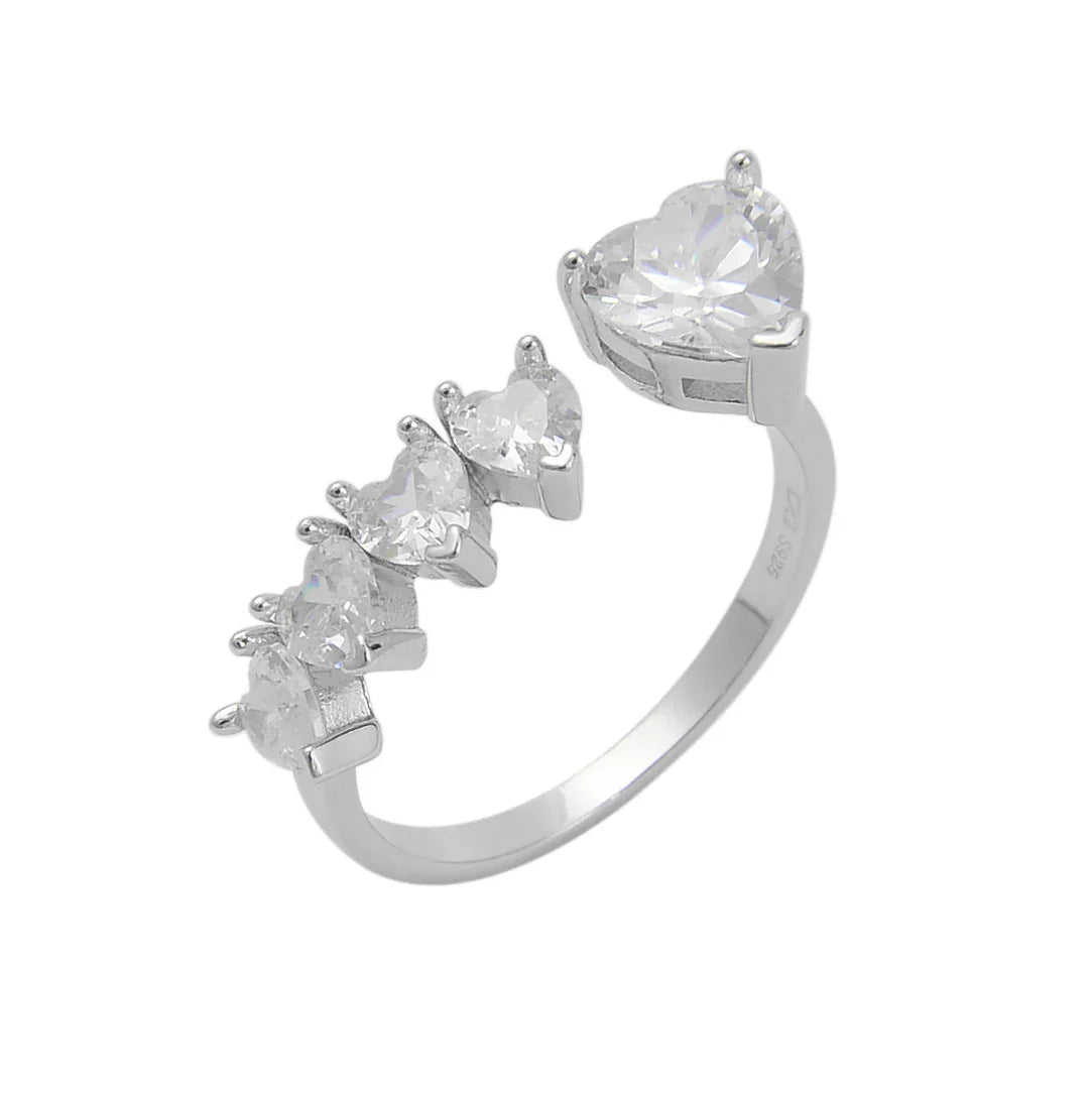 טבעת כסף 925 משובצת זירקון – יוקרה עדינה - | Kalimira Jewelry | תכשיטי כסף Kalimira | إكسسوارات فضة Kalimira