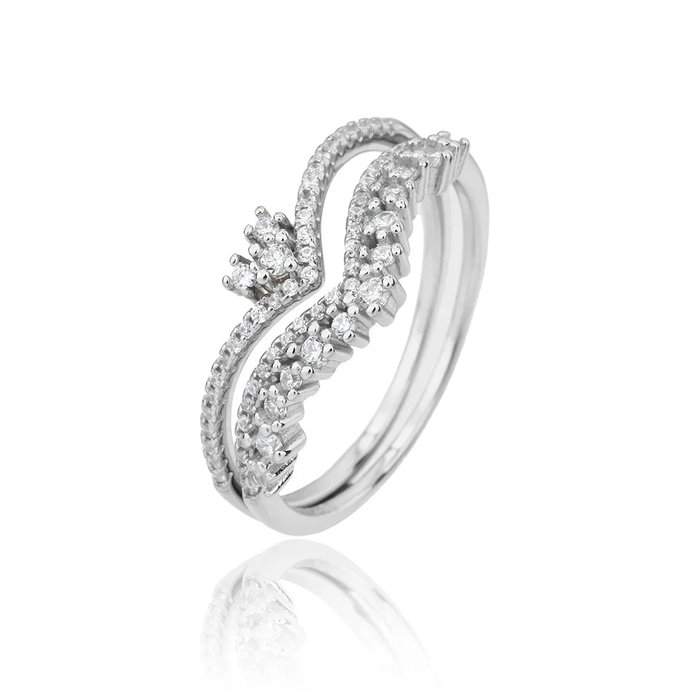 טבעת כסף 925 משובצת זירקון – יוקרה עדינה - | Kalimira Jewelry | תכשיטי כסף Kalimira | إكسسوارات فضة Kalimira