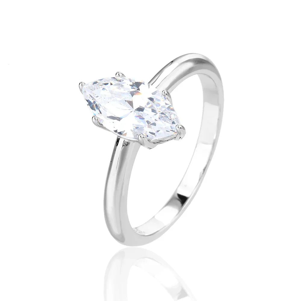 טבעת כסף 925 משובצת זירקון – יוקרה עדינה - | Kalimira Jewelry | תכשיטי כסף Kalimira | إكسسوارات فضة Kalimira