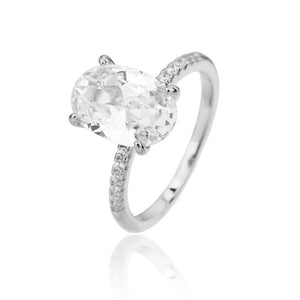 טבעת כסף 925 משובצת זירקון – יוקרה עדינה - | Kalimira Jewelry | תכשיטי כסף Kalimira | إكسسوارات فضة Kalimira