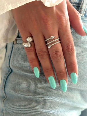 טבעת כסף 925 משובצת זירקון – יוקרה עדינה - | Kalimira Jewelry | תכשיטי כסף Kalimira | إكسسوارات فضة Kalimira