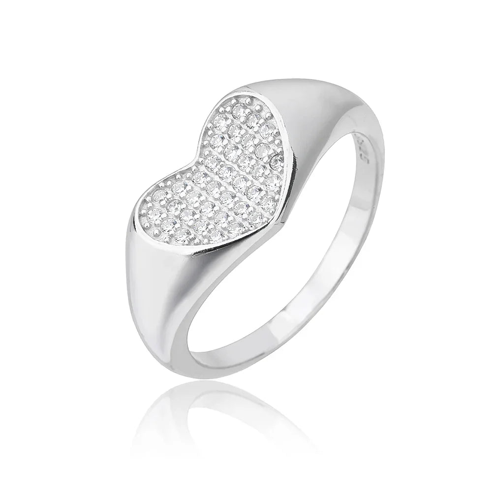 טבעת כסף 925 משובצת זירקון – יוקרה עדינה - | Kalimira Jewelry | תכשיטי כסף Kalimira | إكسسوارات فضة Kalimira