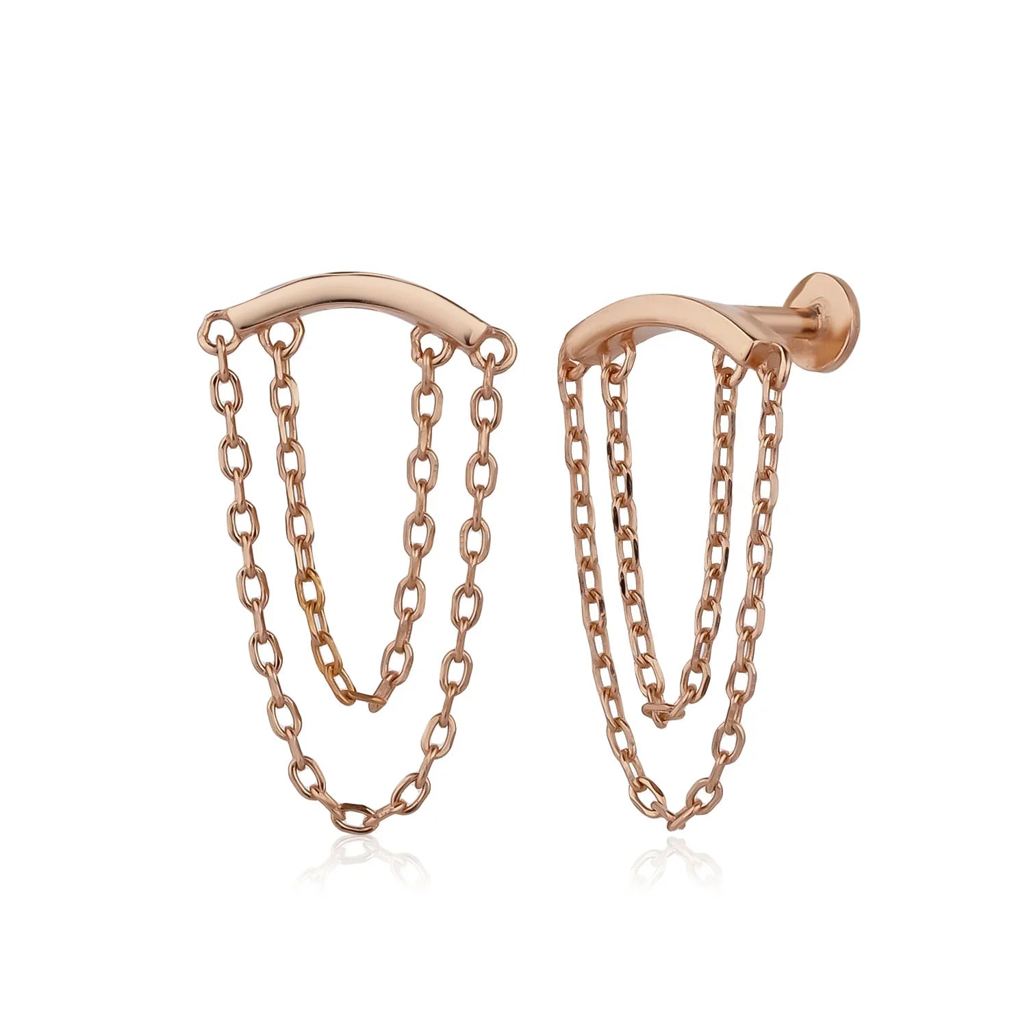 פירסינג כסף – עיצוב עדין ונשי - | Kalimira Jewelry | תכשיטי כסף Kalimira | إكسسوارات فضة Kalimira