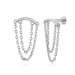 פירסינג כסף – עיצוב עדין ונשי - | Kalimira Jewelry | תכשיטי כסף Kalimira | إكسسوارات فضة Kalimira