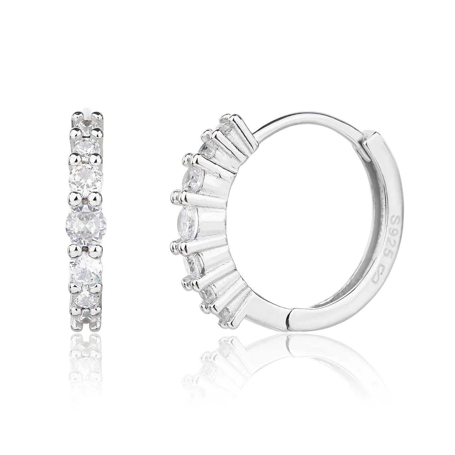 עגילי חישוק כסף 925 – טרנד יומיומי נצחי - | Kalimira Jewelry | תכשיטי כסף Kalimira | إكسسوارات فضة Kalimira