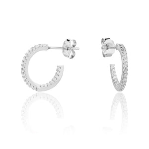 עגילי חישוק כסף 925 – טרנד יומיומי נצחי - | Kalimira Jewelry | תכשיטי כסף Kalimira | إكسسوارات فضة Kalimira