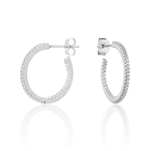 עגילי חישוק כסף 925 – טרנד יומיומי נצחי - | Kalimira Jewelry | תכשיטי כסף Kalimira | إكسسوارات فضة Kalimira