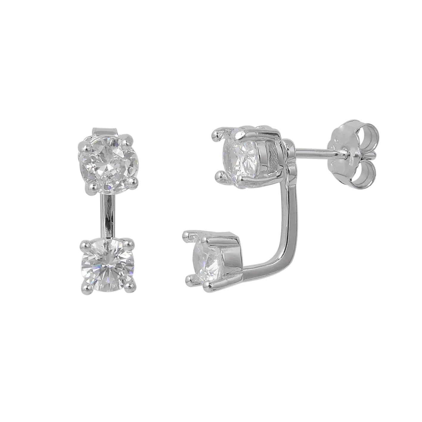 עגילי ערב כסף 925 משובצים – יוקרה לאירועים - | Kalimira Jewelry | תכשיטי כסף Kalimira | إكسسوارات فضة Kalimira