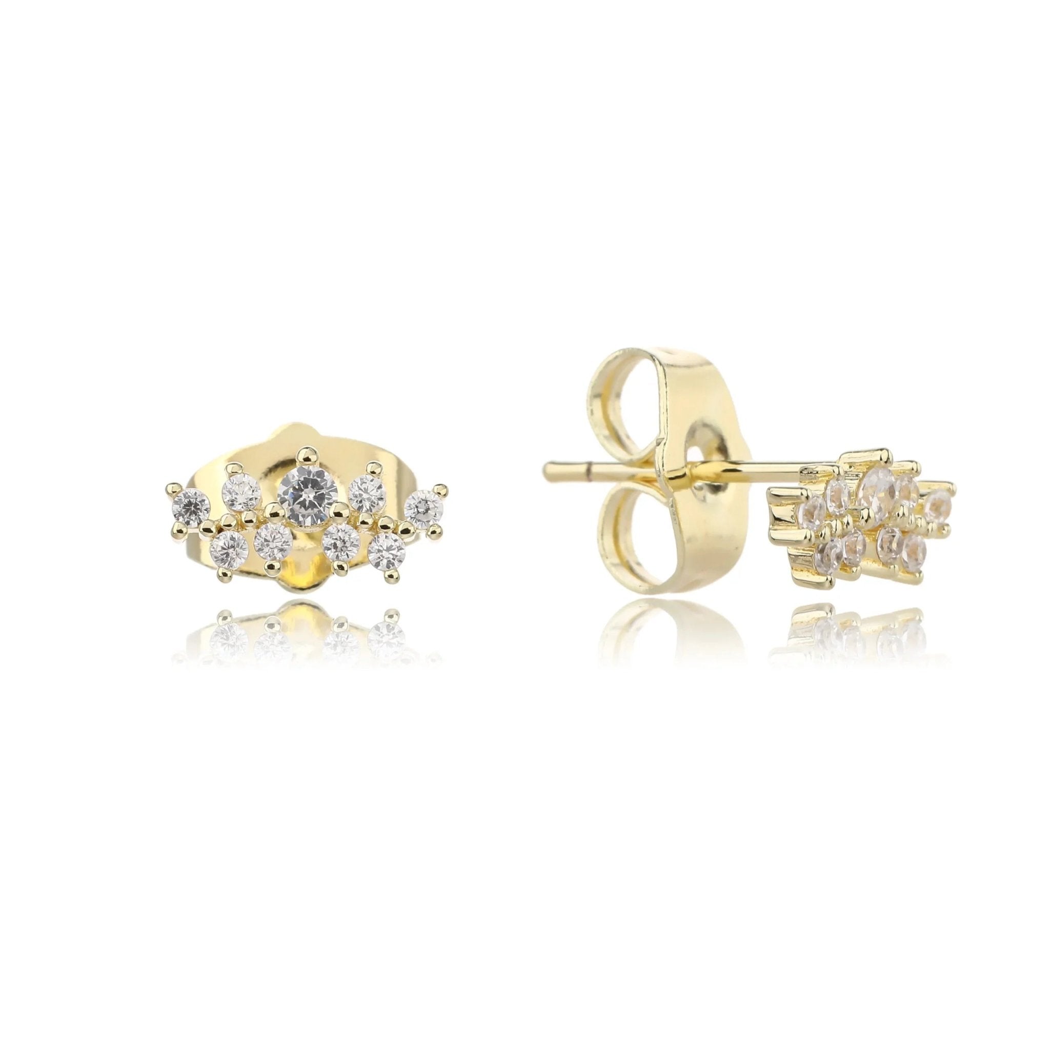 עגילי כסף 925 צמודים – מראה קלאסי ועדין - | Kalimira Jewelry | תכשיטי כסף Kalimira | إكسسوارات فضة Kalimira