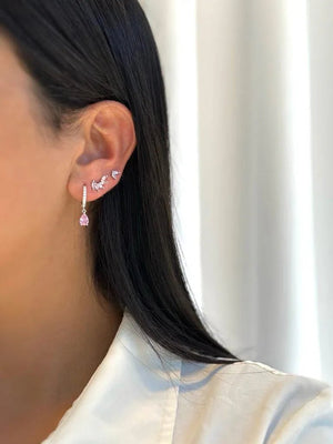 עגילי כסף 925 צמודים – מראה קלאסי ועדין - | Kalimira Jewelry | תכשיטי כסף Kalimira | إكسسوارات فضة Kalimira