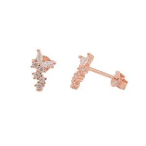 עגילי כסף 925 צמודים – מראה קלאסי ועדין - | Kalimira Jewelry | תכשיטי כסף Kalimira | إكسسوارات فضة Kalimira