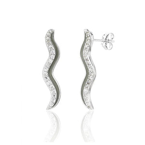 עגילי כסף 925 צמודים – מראה קלאסי ועדין - | Kalimira Jewelry | תכשיטי כסף Kalimira | إكسسوارات فضة Kalimira