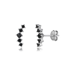 עגילי כסף 925 צמודים – מראה קלאסי ועדין - | Kalimira Jewelry | תכשיטי כסף Kalimira | إكسسوارات فضة Kalimira