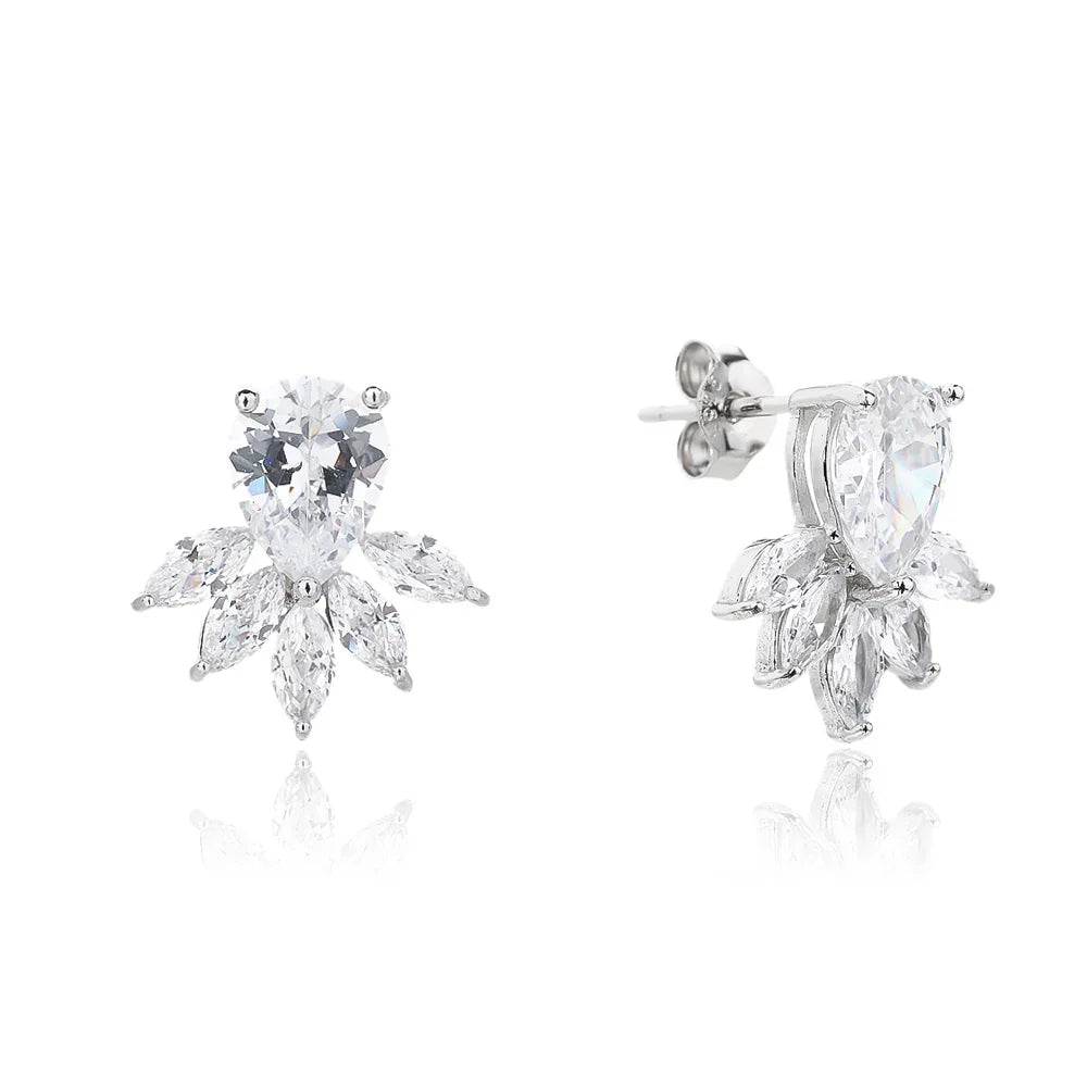 עגילי כסף 925 צמודים – מראה קלאסי ועדין - | Kalimira Jewelry | תכשיטי כסף Kalimira | إكسسوارات فضة Kalimira