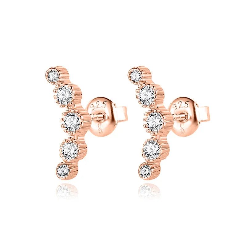 עגילי כסף 925 צמודים – מראה קלאסי ועדין - | Kalimira Jewelry | תכשיטי כסף Kalimira | إكسسوارات فضة Kalimira