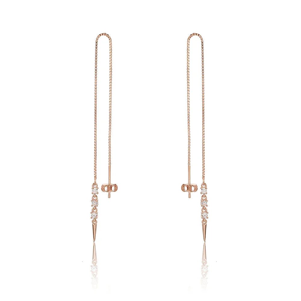 עגילי כסף 925 נופלים – אלגנטיות מתוחכמת - | Kalimira Jewelry | תכשיטי כסף Kalimira | إكسسوارات فضة Kalimira