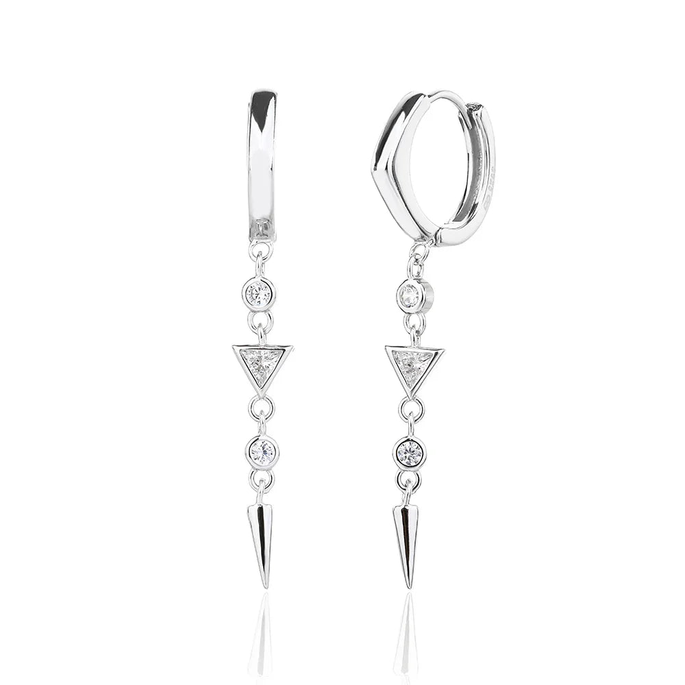 עגילי כסף 925 נופלים – אלגנטיות מתוחכמת - | Kalimira Jewelry | תכשיטי כסף Kalimira | إكسسوارات فضة Kalimira