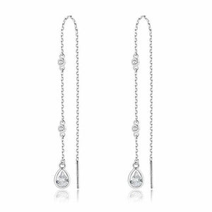 עגילי כסף 925 נופלים – אלגנטיות מתוחכמת - | Kalimira Jewelry | תכשיטי כסף Kalimira | إكسسوارات فضة Kalimira