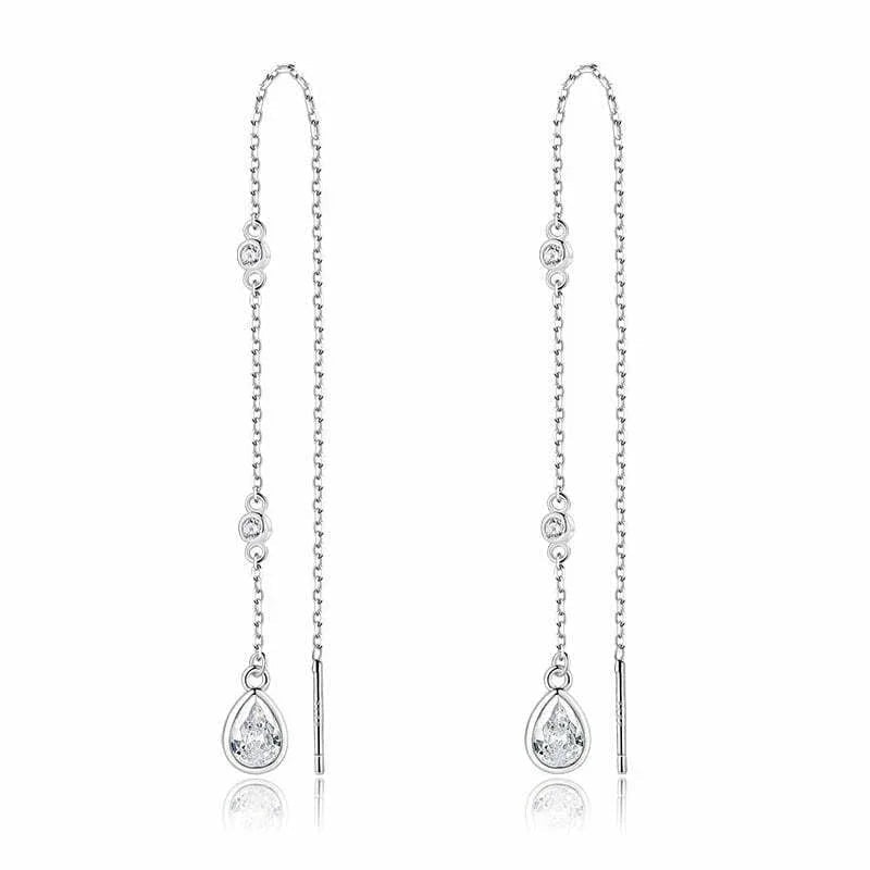 עגילי כסף 925 נופלים – אלגנטיות מתוחכמת - | Kalimira Jewelry | תכשיטי כסף Kalimira | إكسسوارات فضة Kalimira