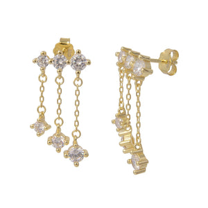 עגילי כסף 925 נופלים – אלגנטיות מתוחכמת - | Kalimira Jewelry | תכשיטי כסף Kalimira | إكسسوارات فضة Kalimira