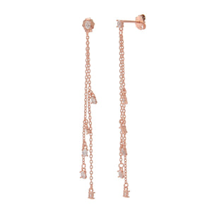 עגילי כסף 925 נופלים – אלגנטיות מתוחכמת - | Kalimira Jewelry | תכשיטי כסף Kalimira | إكسسوارات فضة Kalimira