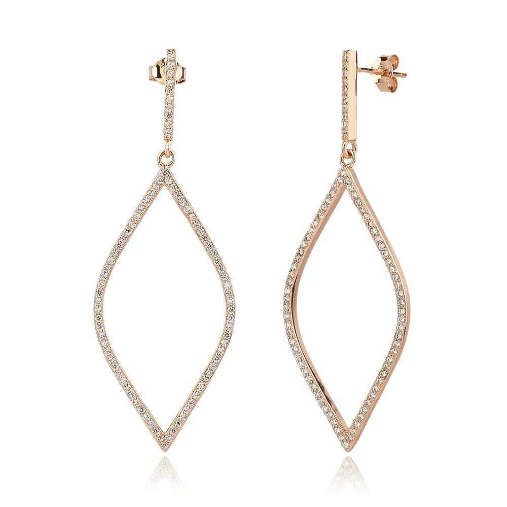 עגילי כסף 925 נופלים – אלגנטיות מתוחכמת - | Kalimira Jewelry | תכשיטי כסף Kalimira | إكسسوارات فضة Kalimira