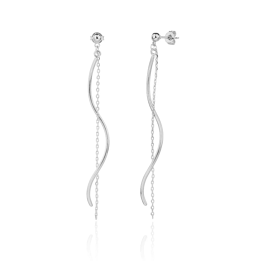 עגילי כסף 925 נופלים – אלגנטיות מתוחכמת - | Kalimira Jewelry | תכשיטי כסף Kalimira | إكسسوارات فضة Kalimira