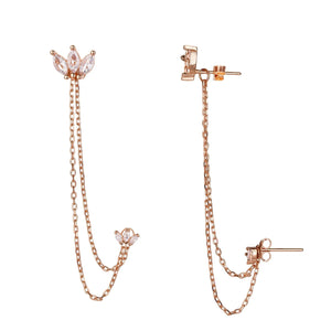 עגילי כסף 925 נופלים – אלגנטיות מתוחכמת - | Kalimira Jewelry | תכשיטי כסף Kalimira | إكسسوارات فضة Kalimira