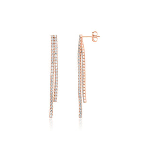 עגילי כסף 925 נופלים – אלגנטיות מתוחכמת - | Kalimira Jewelry | תכשיטי כסף Kalimira | إكسسوارات فضة Kalimira