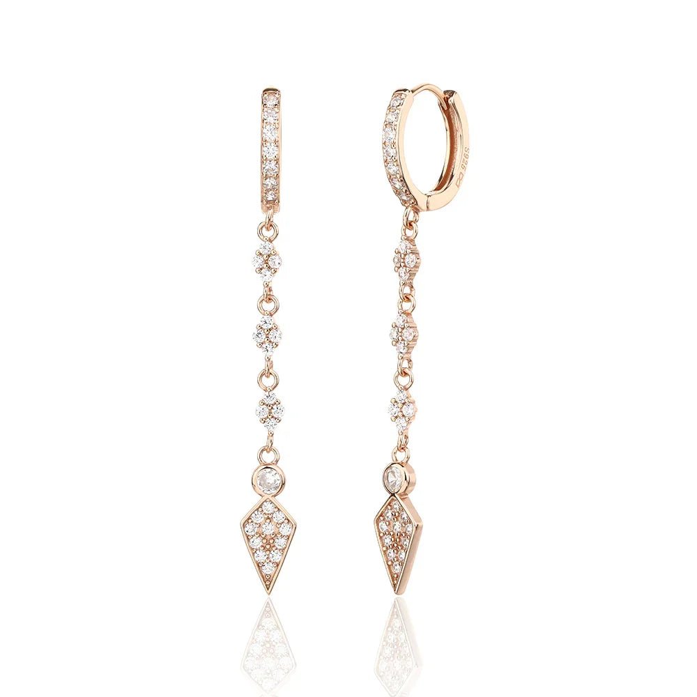 עגילי כסף 925 נופלים – אלגנטיות מתוחכמת - | Kalimira Jewelry | תכשיטי כסף Kalimira | إكسسوارات فضة Kalimira