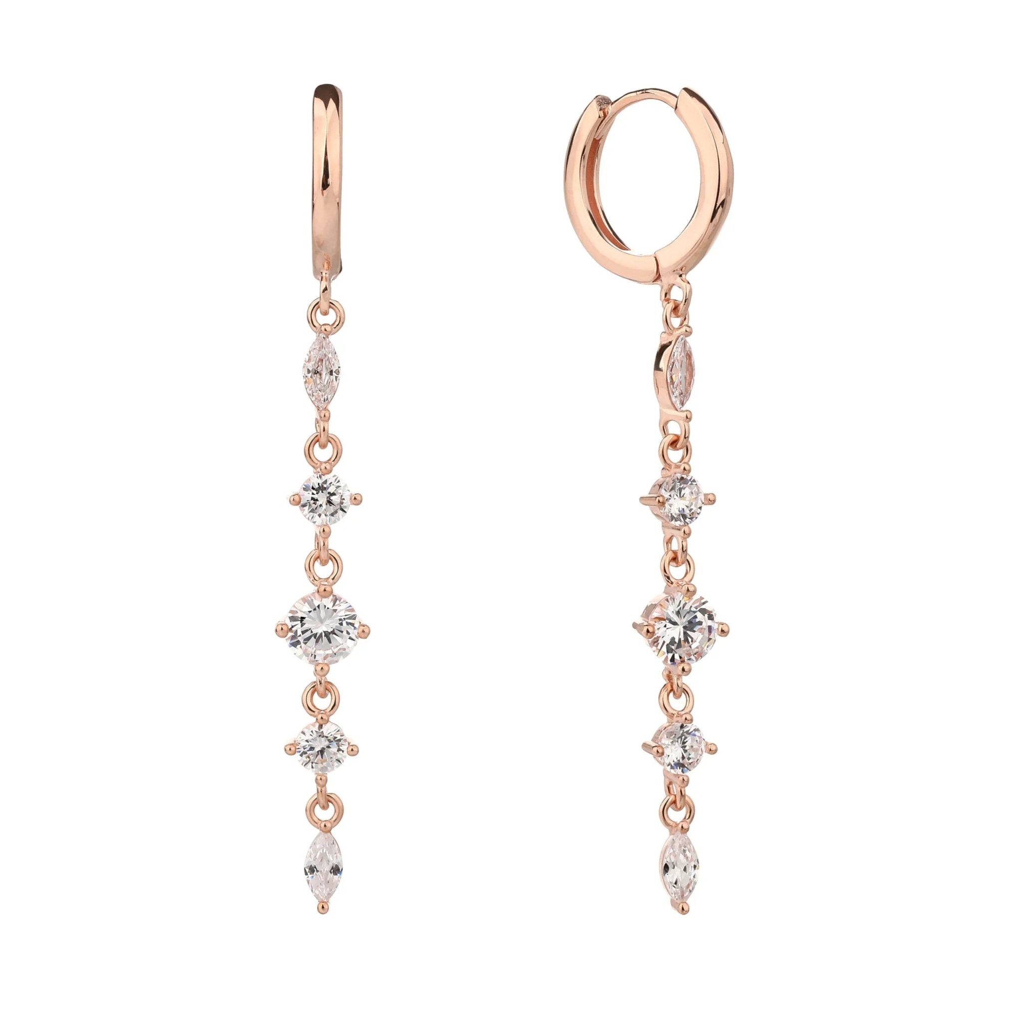 עגילי כסף 925 נופלים – אלגנטיות מתוחכמת - | Kalimira Jewelry | תכשיטי כסף Kalimira | إكسسوارات فضة Kalimira