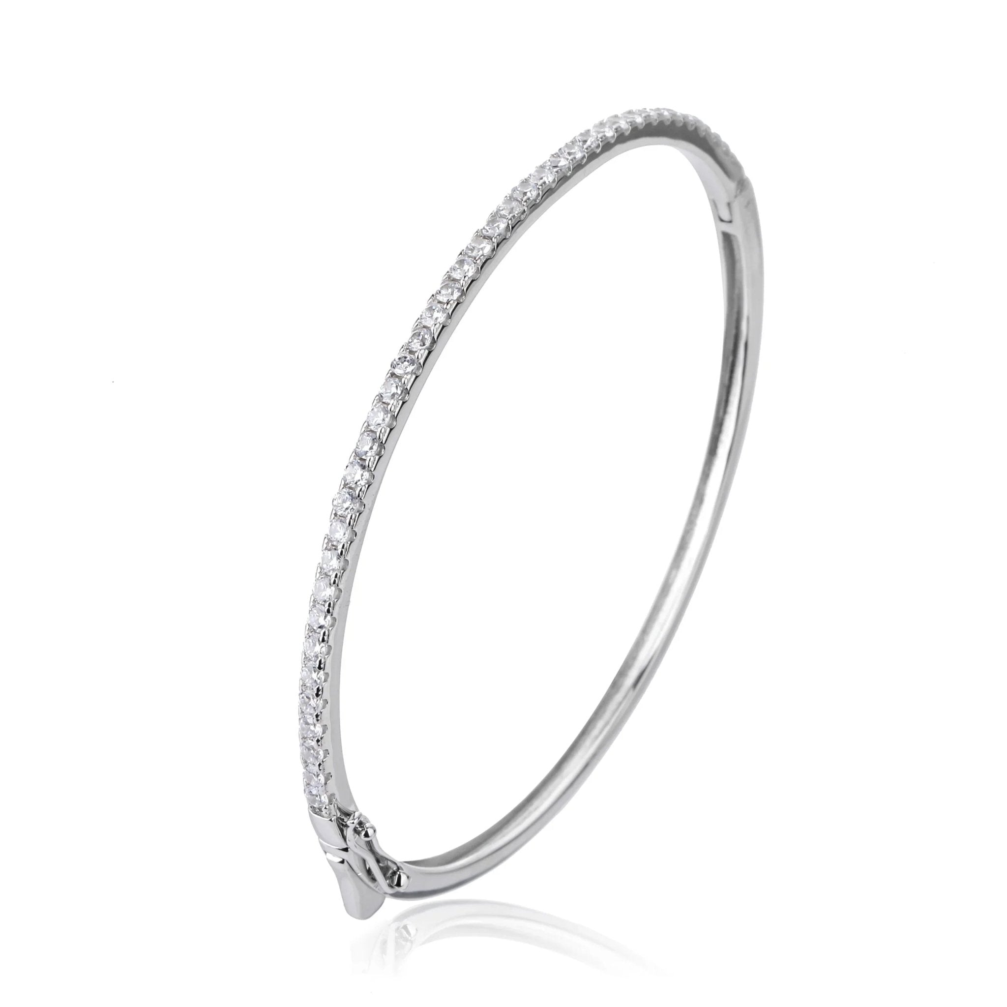 צמיד קשיח כסף 925 – מראה מינימליסטי - | Kalimira Jewelry | תכשיטי כסף Kalimira | إكسسوارات فضة Kalimira