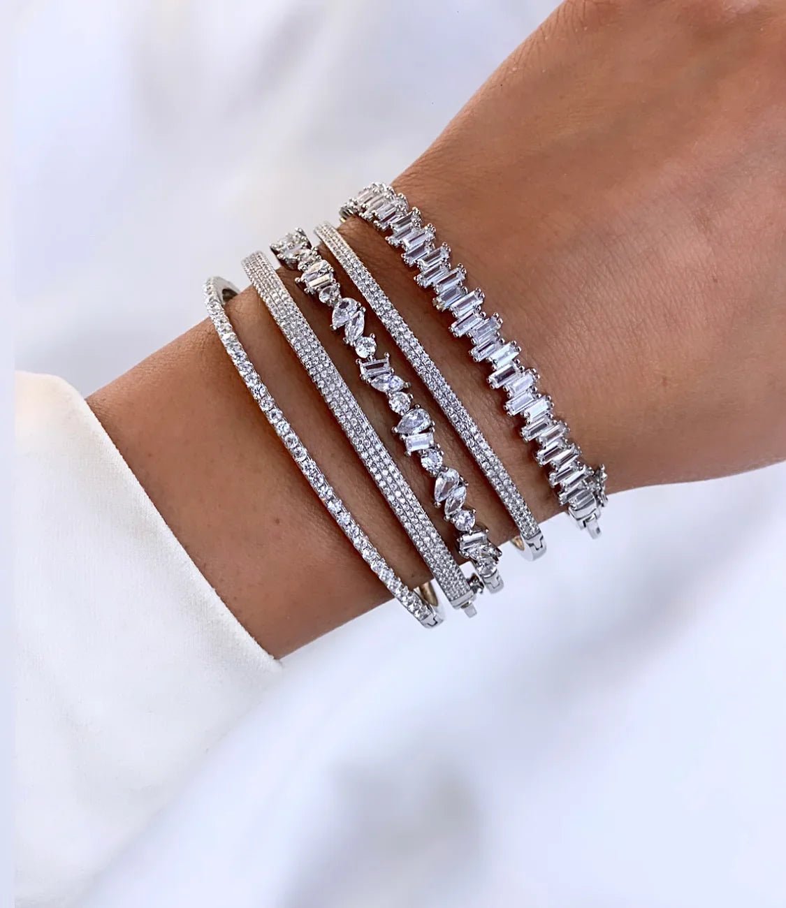 צמיד קשיח כסף 925 – מראה מינימליסטי - | Kalimira Jewelry | תכשיטי כסף Kalimira | إكسسوارات فضة Kalimira