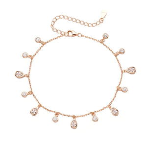 צמיד רגל כסף 925 עם תליון עדין – סטייל קיצי - | Kalimira Jewelry | תכשיטי כסף Kalimira | إكسسوارات فضة Kalimira