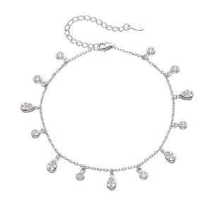 צמיד רגל כסף 925 עם תליון עדין – סטייל קיצי - | Kalimira Jewelry | תכשיטי כסף Kalimira | إكسسوارات فضة Kalimira