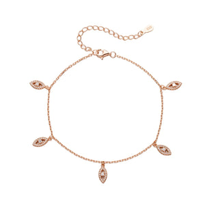 צמיד רגל כסף 925 עם תליון עדין – סטייל קיצי - | Kalimira Jewelry | תכשיטי כסף Kalimira | إكسسوارات فضة Kalimira