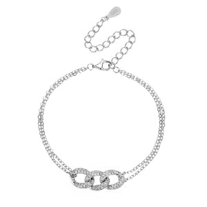 צמיד שרשרת כסף 925 – עיצוב אלגנטי יומיומי - | Kalimira Jewelry | תכשיטי כסף Kalimira | إكسسوارات فضة Kalimira