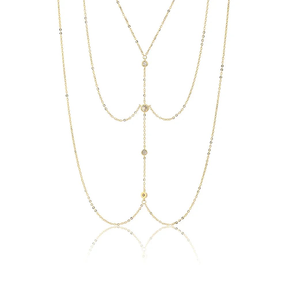 שרשרת בטן כסף 925 – סטייל קיצי ייחודי - | Kalimira Jewelry | תכשיטי כסף Kalimira | إكسسوارات فضة Kalimira