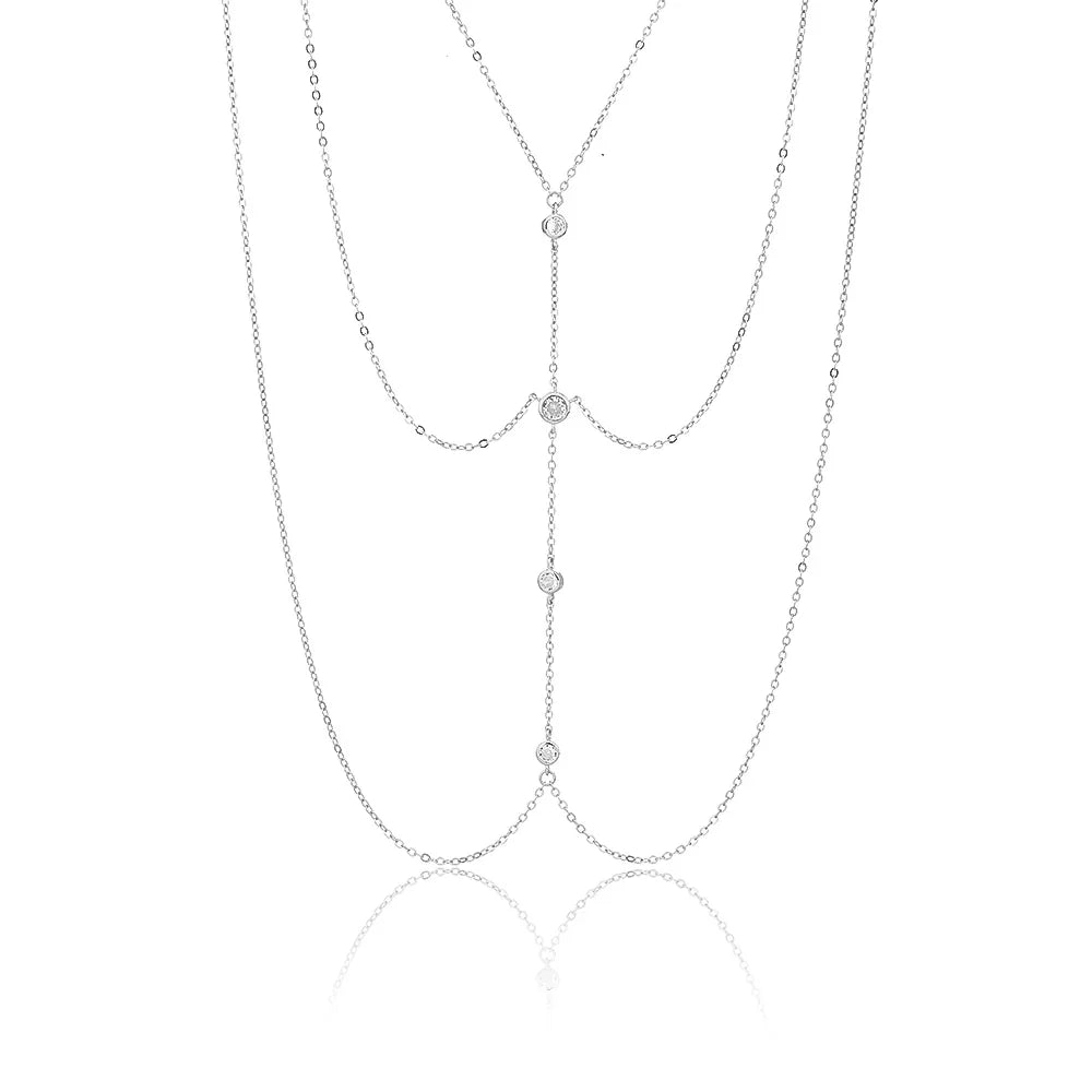 שרשרת בטן כסף 925 – סטייל קיצי ייחודי - | Kalimira Jewelry | תכשיטי כסף Kalimira | إكسسوارات فضة Kalimira
