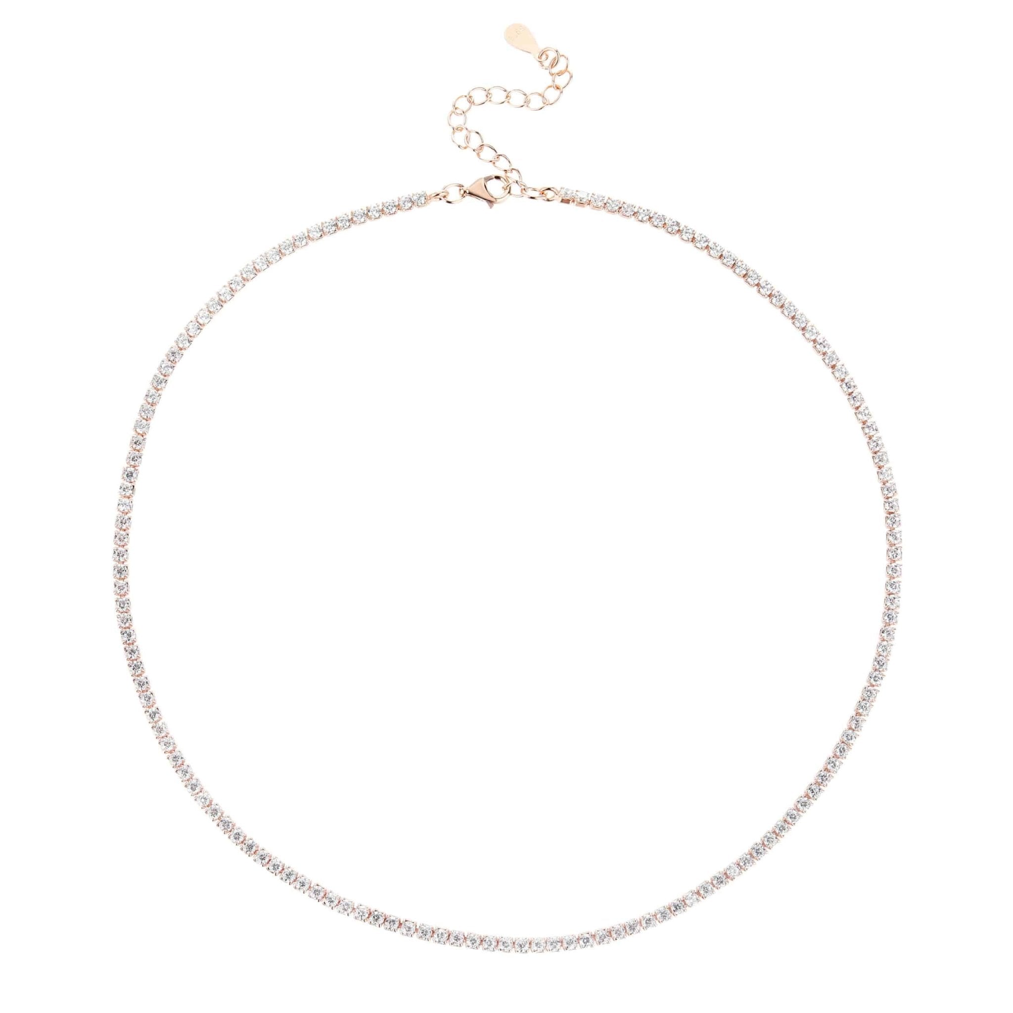 שרשרת קולר טניס כסף 925 – זוהר נשי - | Kalimira Jewelry | תכשיטי כסף Kalimira | إكسسوارات فضة Kalimira