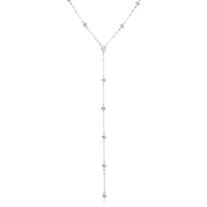 שרשרת עניבה נופלת כסף 925 – אלגנטיות מודרנית - | Kalimira Jewelry | תכשיטי כסף Kalimira | إكسسوارات فضة Kalimira