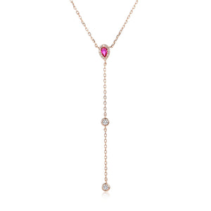 שרשרת עניבה נופלת כסף 925 – אלגנטיות מודרנית - | Kalimira Jewelry | תכשיטי כסף Kalimira | إكسسوارات فضة Kalimira