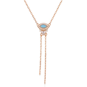 שרשרת עניבה נופלת כסף 925 – אלגנטיות מודרנית - | Kalimira Jewelry | תכשיטי כסף Kalimira | إكسسوارات فضة Kalimira