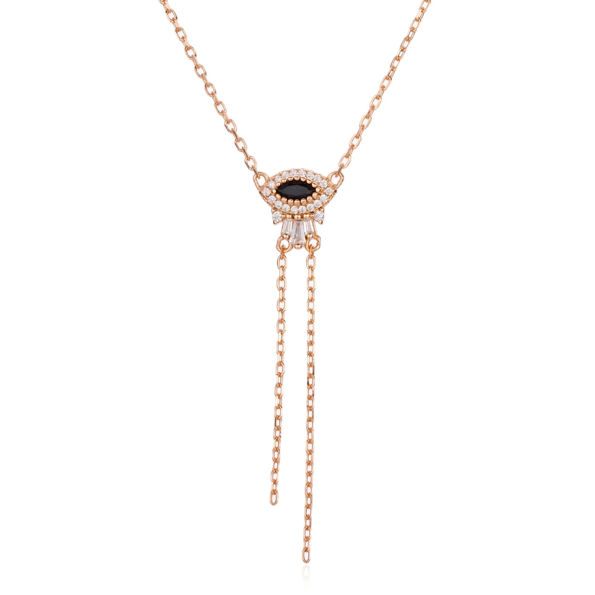 שרשרת עניבה נופלת כסף 925 – אלגנטיות מודרנית - | Kalimira Jewelry | תכשיטי כסף Kalimira | إكسسوارات فضة Kalimira