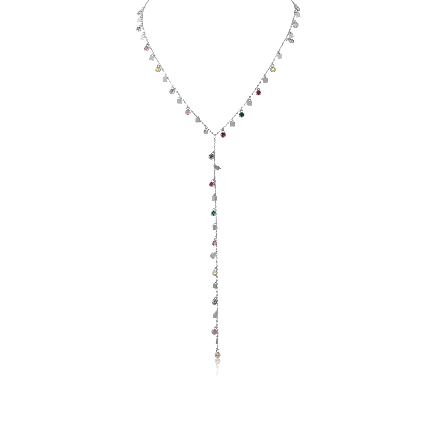 שרשרת עניבה נופלת כסף 925 – אלגנטיות מודרנית - | Kalimira Jewelry | תכשיטי כסף Kalimira | إكسسوارات فضة Kalimira