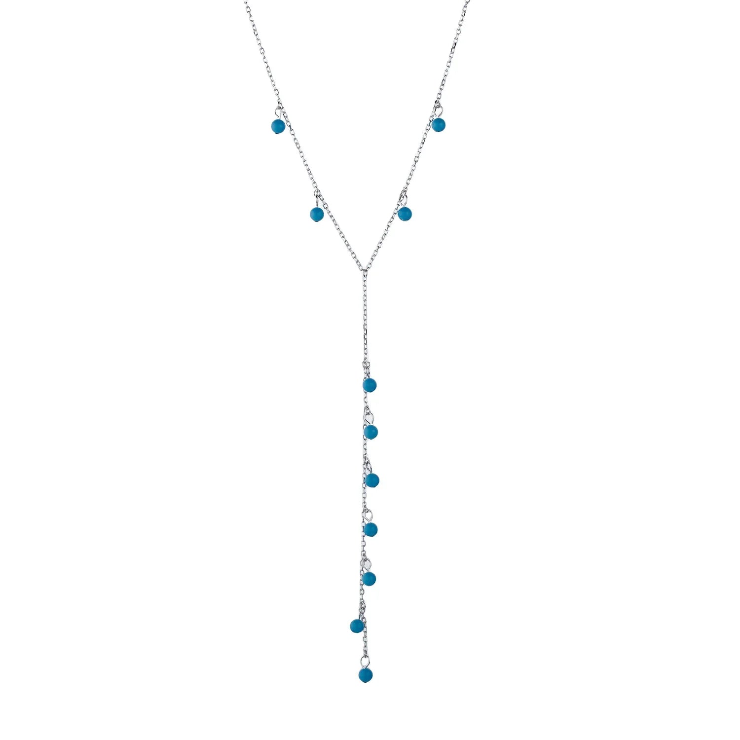 שרשרת עניבה נופלת כסף 925 – אלגנטיות מודרנית - | Kalimira Jewelry | תכשיטי כסף Kalimira | إكسسوارات فضة Kalimira