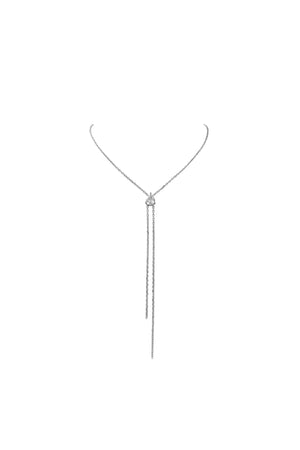 שרשרת עניבה נופלת כסף 925 – אלגנטיות מודרנית - | Kalimira Jewelry | תכשיטי כסף Kalimira | إكسسوارات فضة Kalimira