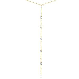 שרשרת עניבה נופלת כסף 925 – אלגנטיות מודרנית - | Kalimira Jewelry | תכשיטי כסף Kalimira | إكسسوارات فضة Kalimira